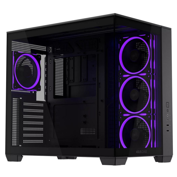 صندوق احترافي من اسوس ASUS A32 PLUS تصميم Mid-Tower مع لوحين أمامي وجانبي, أربع مراوح مضيئة ARGB مثبتة مسبقًا, منفذ USB-C امامي - أسود صندوق احترافي من اسوس ASUS A32 PLUS تصميم Mid-Tower مع لوحين أمامي وجانبي, أربع مراوح مضيئة ARGB مثبتة مسبقًا, منفذ USB-C امامي - أسود