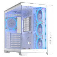 ASUS A32 PLUS Mid-Tower gaming Case, 4 x pre-installed ARGB fans, USB Type-C - WHITE
