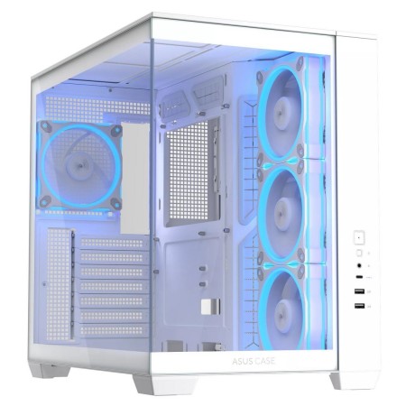 ASUS A32 PLUS Case - 4x ARGB Fans - USB Type-C - Mid-Tower - White ASUS A32 PLUS Case - 4x ARGB Fans - USB Type-C - Mid-Tower - White