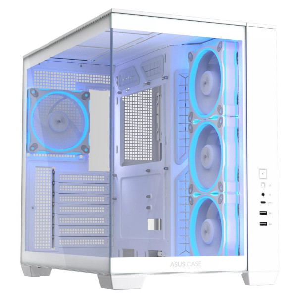 صندوق احترافي من اسوس ASUS A32 PLUS تصميم Mid-Tower مع لوحين أمامي وجانبي, أربع مراوح مضيئة ARGB مثبتة مسبقًا, منفذ USB-C امامي - أبيض صندوق احترافي من اسوس ASUS A32 PLUS تصميم Mid-Tower مع لوحين أمامي وجانبي, أربع مراوح مضيئة ARGB مثبتة مسبقًا, منفذ USB-C امامي - أبيض