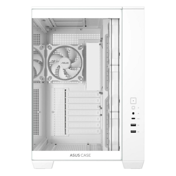 صندوق احترافي من اسوس ASUS A32 PLUS تصميم Mid-Tower مع لوحين أمامي وجانبي, أربع مراوح مضيئة ARGB مثبتة مسبقًا, منفذ USB-C امامي - أبيض صندوق احترافي من اسوس ASUS A32 PLUS تصميم Mid-Tower مع لوحين أمامي وجانبي, أربع مراوح مضيئة ARGB مثبتة مسبقًا, منفذ USB-C امامي - أبيض