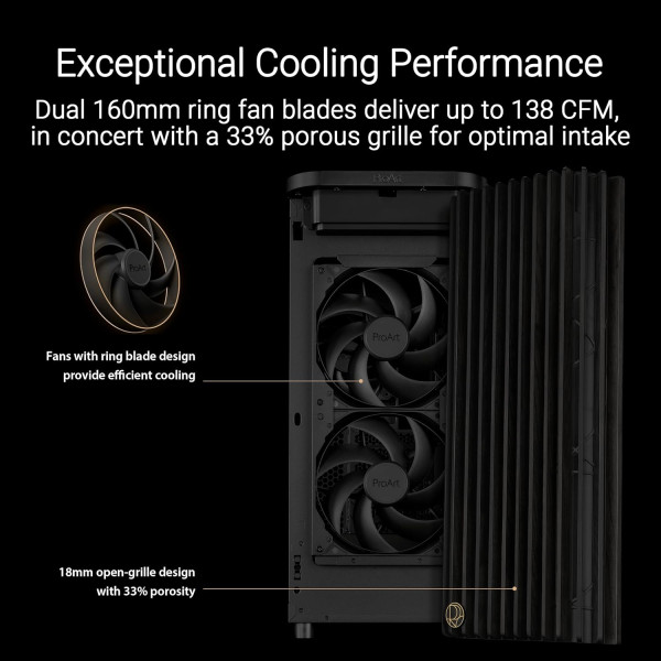 ASUS  ProArt PA401 Wood Edition   TEMP  GLASS MID TOWER ATX CASE 