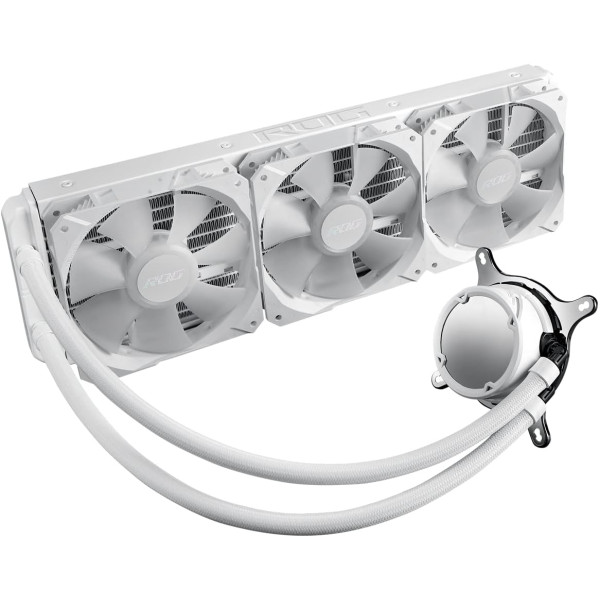 تبريد مائي احترافي ASUS ROG STRIX LC II 360 ARGB White Edition – بتصميم أبيض ودعم AURA Sync تبريد مائي احترافي ASUS ROG STRIX LC II 360 ARGB White Edition – بتصميم أبيض ودعم AURA Sync