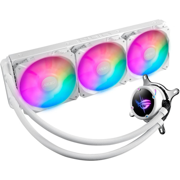 تبريد مائي احترافي ASUS ROG STRIX LC II 360 ARGB White Edition – بتصميم أبيض ودعم AURA Sync تبريد مائي احترافي ASUS ROG STRIX LC II 360 ARGB White Edition – بتصميم أبيض ودعم AURA Sync