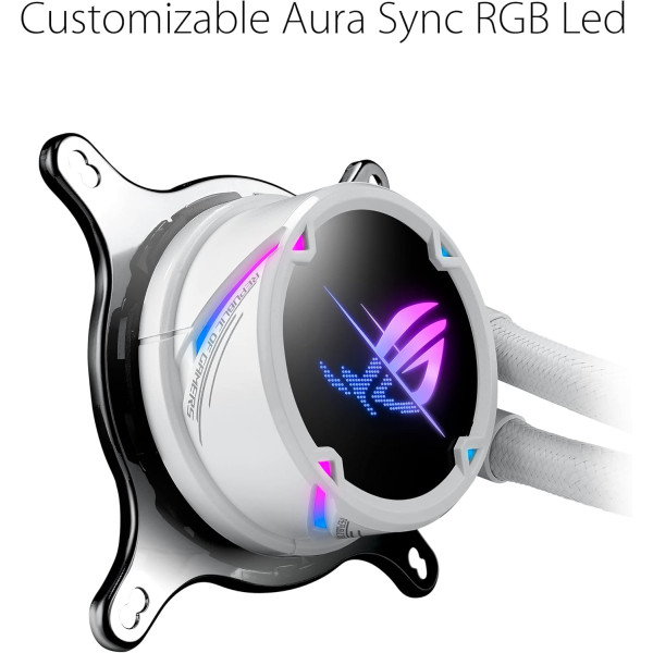 تبريد مائي احترافي ASUS ROG STRIX LC II 360 ARGB White Edition – بتصميم أبيض ودعم AURA Sync تبريد مائي احترافي ASUS ROG STRIX LC II 360 ARGB White Edition – بتصميم أبيض ودعم AURA Sync