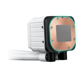 أسوس برايم ال سي 360 مبرد مائي احترافي للمعالج مقاس 360 ملم ب 3 مراوح مضيئة  - أبيض 