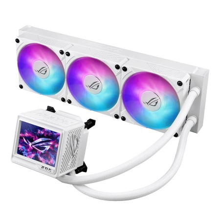 ASUS ROG Ryujin III 360 ARGB Extreme Liquid CPU Cooler, 3.5-inch LCD panel, Triple 120mm ARGB Fans, Full support for Intel and AMD CPUs - WHITE ASUS ROG Ryujin III 360 ARGB Extreme Liquid CPU Cooler, 3.5-inch LCD panel, Triple 120mm ARGB Fans, Full support for Intel and AMD CPUs - WHITE