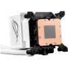 مبرد مائي احترافي ASUS ROG Ryujin III 360 ARGB Extreme, شاشة LCD ملونة مقاس ‎3.5‎ بوصة, ثلاث مراوح 120 مم ARGB, دعم كامل لمعالجات Intel وAMD الحديثة - أبيض