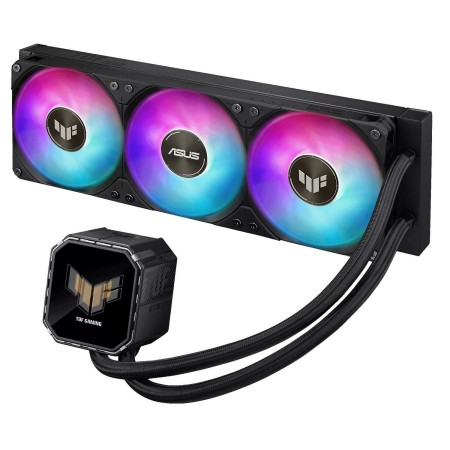 مبرد مائي احترافي من اسوس ASUS TUF Gaming LC III 360 ARGB LCD بحجم 360 شاشة IPS بحجم 2.8 بوصة دعم إضاءة ARGB متوافق مع مقابس Intel وAMD