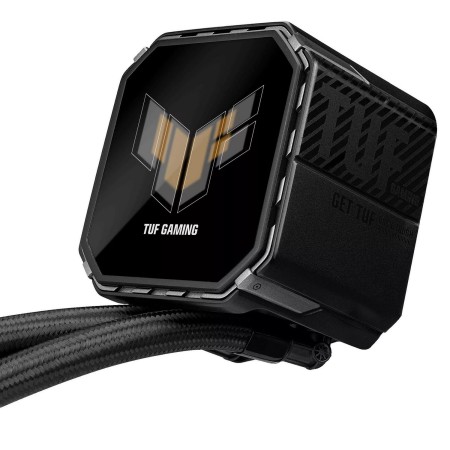 مبرد مائي احترافي من اسوس ASUS TUF Gaming LC III 360 ARGB LCD بحجم 360 شاشة IPS بحجم 2.8 بوصة دعم إضاءة ARGB متوافق مع مقابس Intel وAMD