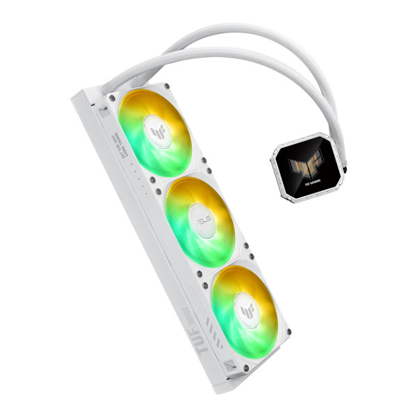 ASUS TUF Gaming LC III 360 ARGB LCD 360mm AIO CPU LIQUID COOLER - WHITE EDITION