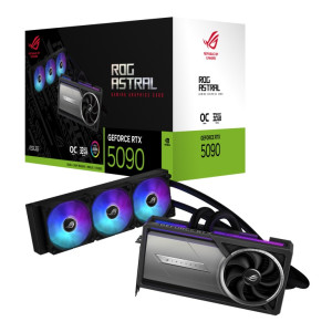 كرت شاشة  ROG Astral LC GeForce RTX 5090 OC Edition 32GB GDDR7  تبريد سائل بحجم 360 ملم  أداء استثنائي للألعاب والإبداع