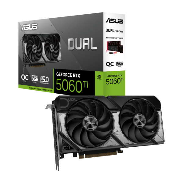 Graphics Card ASUS Dual GeForce RTX 5060 Ti OC Edition 16GB GDDR7 2xfan