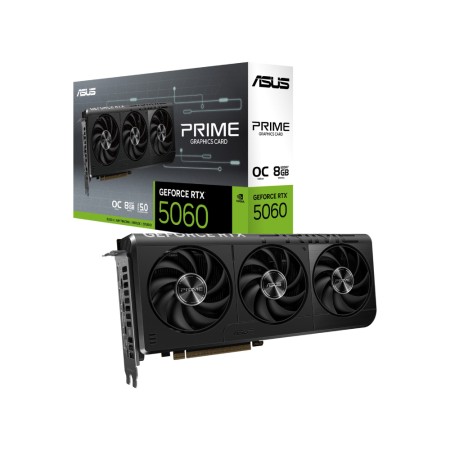 كرت أسوس برايم RTX 5060 OC - ذاكرة 8GB GDDR7 - نسخة كسر سرعة - أداء قوي