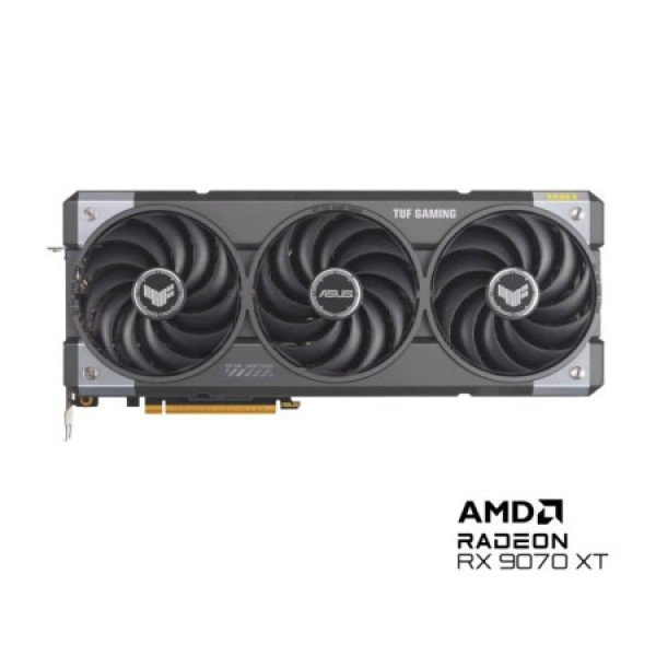كرت شاشة أسوس تيو اف جيمنج راديون RX 9070 XT بسعة 16 جيجابايت إصدار OC - GDDR6 - بثلاث مراوح - باللون الأسود كرت شاشة أسوس تيو اف جيمنج راديون RX 9070 XT بسعة 16 جيجابايت إصدار OC - GDDR6 - بثلاث مراوح - باللون الأسود