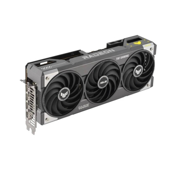 كرت شاشة أسوس تيو اف جيمنج راديون RX 9070 XT بسعة 16 جيجابايت إصدار OC - GDDR6 - بثلاث مراوح - باللون الأسود كرت شاشة أسوس تيو اف جيمنج راديون RX 9070 XT بسعة 16 جيجابايت إصدار OC - GDDR6 - بثلاث مراوح - باللون الأسود