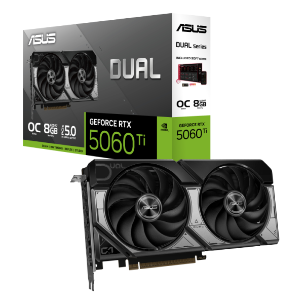Gaming Graphics Card ASUS Dual GeForce RTX 5060 Ti 8GB GDDR7 – Dual Fan Gaming Graphics Card ASUS Dual GeForce RTX 5060 Ti 8GB GDDR7 – Dual Fan