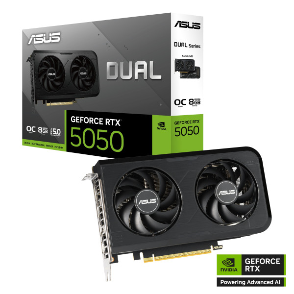 Graphics Card ASUS DUAL RTX 5050 OC 8GB GDDR6 – Dual Fan Graphics Card ASUS DUAL RTX 5050 OC 8GB GDDR6 – Dual Fan