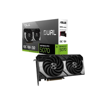 كرت شاشة أسوس دوال جي فورس RTX 5070 سعة 12GB - ذاكرة GDDR7 - إصدار كسر السرعة