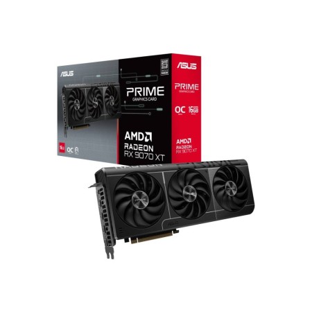 Graphics Card ASUS PRIME Radeon RX 9070 XT OC Edition 16GB GDDR6 Graphics Card ASUS PRIME Radeon RX 9070 XT OC Edition 16GB GDDR6
