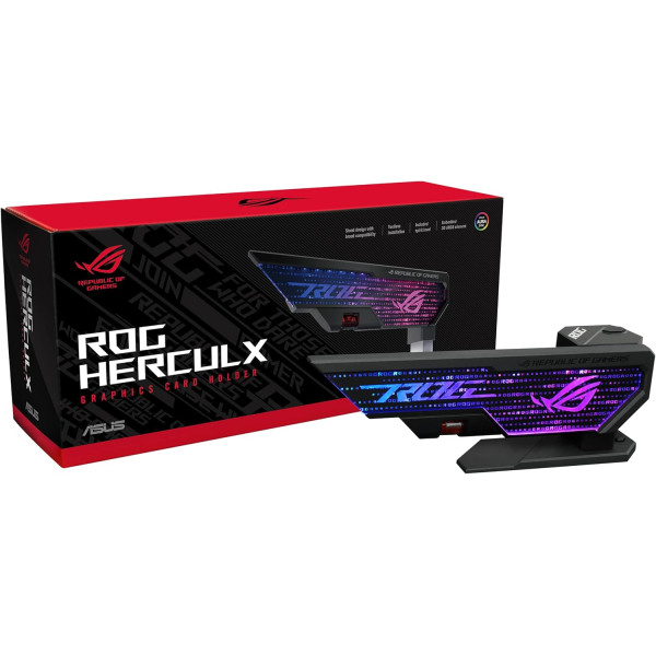 حامل كرت الشاشة ASUS ROG Herculx – باللون الأسود حامل كرت الشاشة ASUS ROG Herculx – باللون الأسود