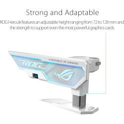 حامل كرت الشاشة  ASUS ROG Herculx  – باللون الأبيض