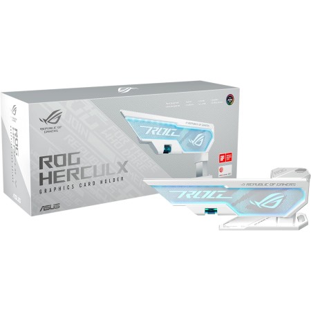 حامل كرت الشاشة ASUS ROG Herculx – باللون الأبيض حامل كرت الشاشة ASUS ROG Herculx – باللون الأبيض