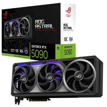 GRAPHIC CARD ASUS ROG Astral Gaming GeForce RTX 5090, 32GB GRRR7, Quad Axial-tech fans, OC Edition, PCIe 5.0, Dual BIOS , Aura Sync RGB - BLACK GRAPHIC CARD ASUS ROG Astral Gaming GeForce RTX 5090, 32GB GRRR7, Quad Axial-tech fans, OC Edition, PCIe 5.0, Dual BIOS , Aura Sync RGB - BLACK