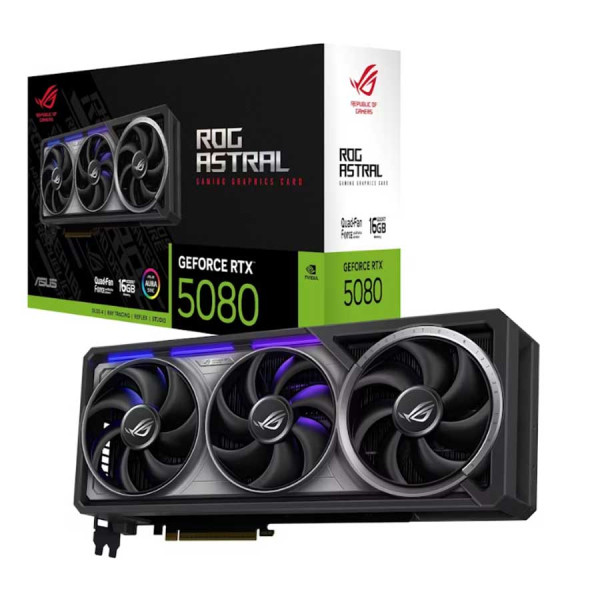 أسوس ار او جي استرال انفيديا جيفورس RTX 5080 16GB أسوس ار او جي استرال انفيديا جيفورس RTX 5080 16GB