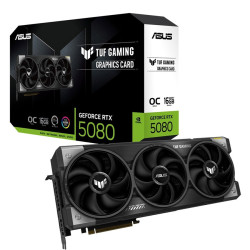 آسوس تي يو إف جيمنغ جيفورس RTX 5080 16GB رامات GDDR7 اصدار مسكور السرعه OC - أسود 