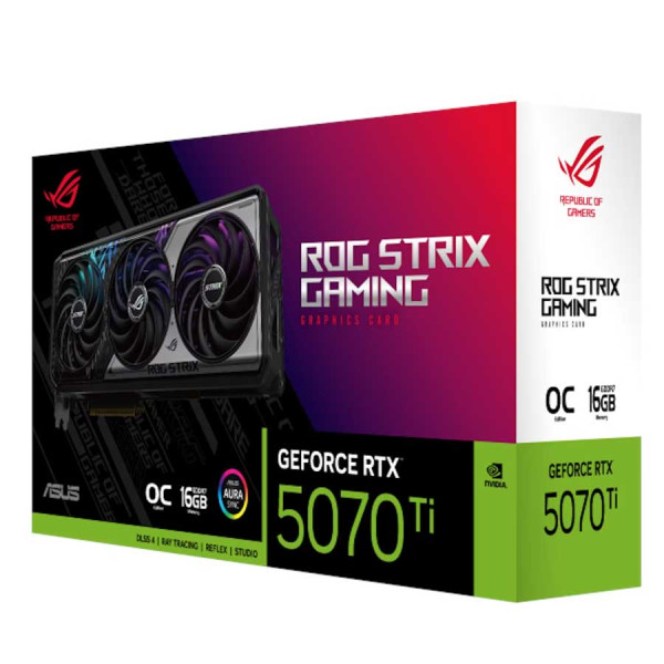 أسوس ار او جي ستريكس انفيديا جيفورس RTX 5070Ti 16GB OC أسوس ار او جي ستريكس انفيديا جيفورس RTX 5070Ti 16GB OC