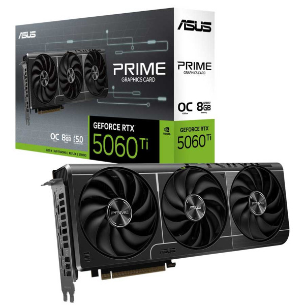 ASUS Prime Nvidia GeForce RTX 5060Ti 8GB OC - GDDR7 ASUS Prime Nvidia GeForce RTX 5060Ti 8GB OC - GDDR7