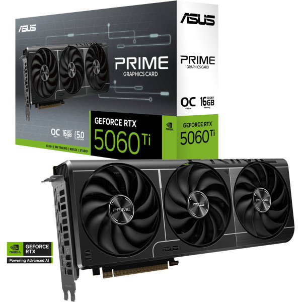 أسوس برايم انفيديا جيفورس RTX 5060Ti 8GB أسوس برايم انفيديا جيفورس RTX 5060Ti 8GB