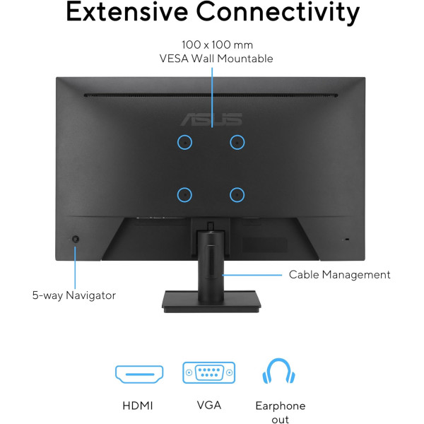 MONITOR ASUS VA279HG 27 Inch FHD PS 120Hz 1Ms HDMI VGA Eye Care MONITOR ASUS VA279HG 27 Inch FHD PS 120Hz 1Ms HDMI VGA Eye Care
