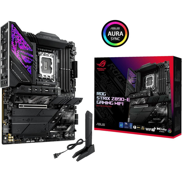 ASUS MOTHERBOARD ROG STRIX Z890-E GAMING WIFI D5 WiFi-7AURA - LGA 1851 ASUS MOTHERBOARD ROG STRIX Z890-E GAMING WIFI D5 WiFi-7AURA - LGA 1851