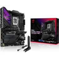 لوحة أم احترافية ASUS ROG STRIX Z890-E, مقاس ATX, مقبس LGA 1851, دعم 4 × DIMM رام DDR5, فتحات توسعة PCIe 5.0 وPCIe 4.0, اتصال لاسلكي  Wi-Fi 7 + BT 5.4 - أسود