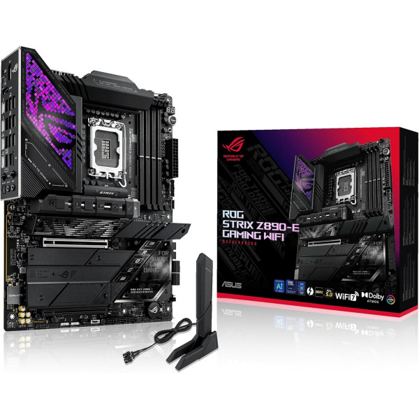 ASUS MOTHERBOARD ROG STRIX Z890-E GAMING WIFI D5 WiFi-7AURA - LGA 1851 ASUS MOTHERBOARD ROG STRIX Z890-E GAMING WIFI D5 WiFi-7AURA - LGA 1851