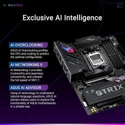 مذر بورد  للألعاب ASUS ROG STRIX B850-E GAMING WIFI – بمقبس AM5، دعم DDR5، واي فاي 7