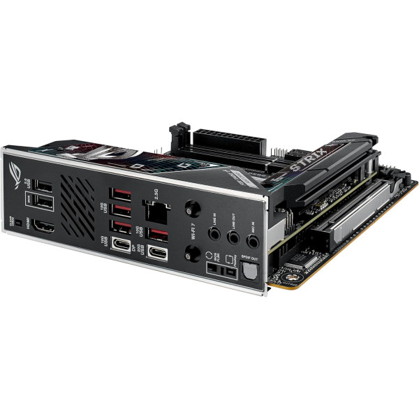 مذر بورد أسوس ROG STRIX B850-I GAMING WIFI - مقبس AM5 - تدعم DDR5 - واي فاي 7 - بلوتوث 5.4 - حجم Mini-ITX ITX مذر بورد أسوس ROG STRIX B850-I GAMING WIFI - مقبس AM5 - تدعم DDR5 - واي فاي 7 - بلوتوث 5.4 - حجم Mini-ITX ITX