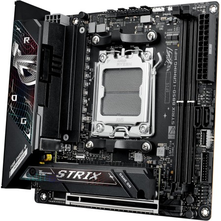 مذر بورد أسوس ROG STRIX B850-I GAMING WIFI - مقبس AM5 - تدعم DDR5 - واي فاي 7 - بلوتوث 5.4 - حجم Mini-ITX ITX مذر بورد أسوس ROG STRIX B850-I GAMING WIFI - مقبس AM5 - تدعم DDR5 - واي فاي 7 - بلوتوث 5.4 - حجم Mini-ITX ITX