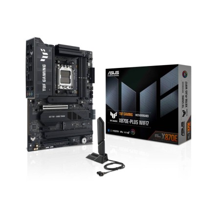 مذربورد اسوس TUF GAMING X870E-PLUS WIFI7، تدعم ذاكرة DDR5، وتصميم طاقة (VRM) بـ 16+2+1 مرحلة (80 أمبير)، و4 فتحات M.2، ومنفذ PCIe 5.0 x16 - اسود مذربورد اسوس TUF GAMING X870E-PLUS WIFI7، تدعم ذاكرة DDR5، وتصميم طاقة (VRM) بـ 16+2+1 مرحلة (80 أمبير)، و4 فتحات M.2، ومنفذ PCIe 5.0 x16 - اسود