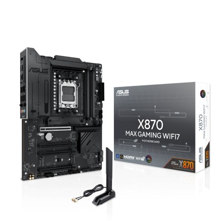 ASUS X870 MAX GAMING WIFI7 W Motherboard - PCIe 5.0 - AM5 Socket - DDR5 RAM