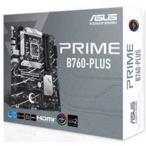 لوحة أم ASUS Prime B760-PLUS بمعيار LGA 1700، بحجم ATX، 4x DDR5 DIMM، أقصى سعة 192GB، دعم PCIe 5.0 x16، ومنفذ USB 3.2 Type-C