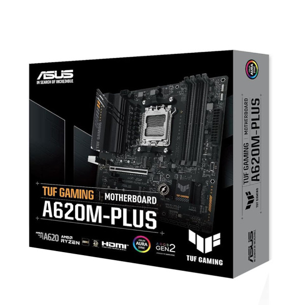اسوس توف قيـمنغ A620M-PLUS حجم Mico ATX تدعم رامات DDR5 منفذين PCIe 4.0 M.2 - مقبس AM5 اسوس توف قيـمنغ A620M-PLUS حجم Mico ATX تدعم رامات DDR5 منفذين PCIe 4.0 M.2 - مقبس AM5