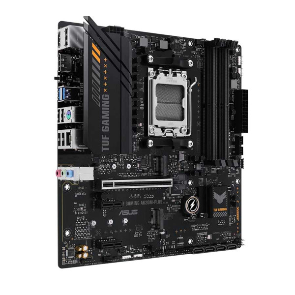اسوس توف قيـمنغ A620M-PLUS حجم Mico ATX تدعم رامات DDR5 منفذين PCIe 4.0 M.2 - مقبس AM5 اسوس توف قيـمنغ A620M-PLUS حجم Mico ATX تدعم رامات DDR5 منفذين PCIe 4.0 M.2 - مقبس AM5