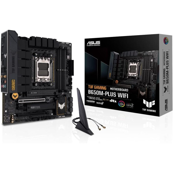 ASUS MOTHERBOARD TUF GAMING B650M-PLUS WiFi 6 DDR5 ARGB GEN2 AURA - AM5 ASUS MOTHERBOARD TUF GAMING B650M-PLUS WiFi 6 DDR5 ARGB GEN2 AURA - AM5