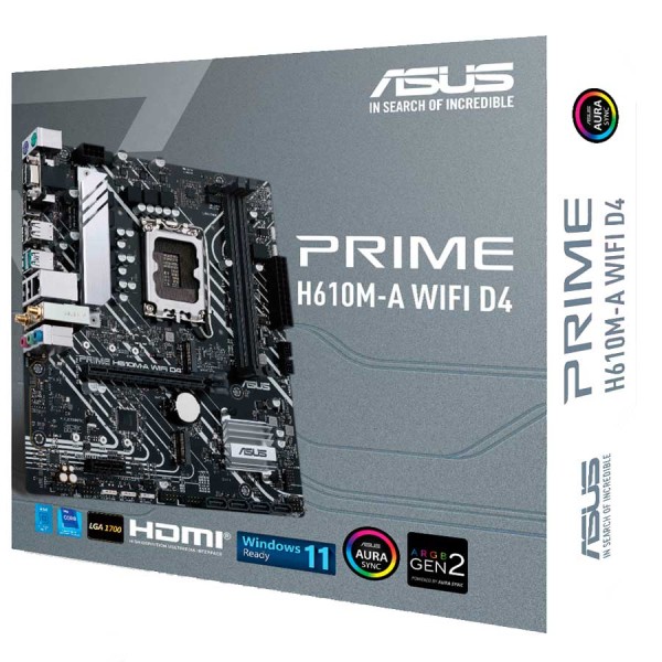 ASUS Prime H610M-A WIFI DDR4 Gaming - LGA 1700 Motherboard