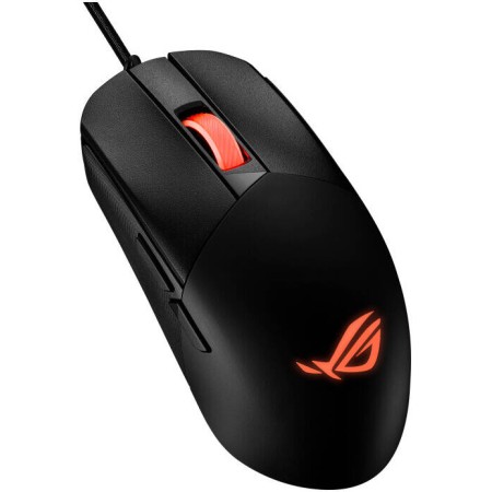 فأرة ألعاب احترافية ASUS ROG Strix Impact III ،معدل استجابة 1000 هرتز، ودقة تصل حتى 12,000 DPI. تحتوي على 5 أزرار قابلة للبرمجة + زر DPI واحد – اسود