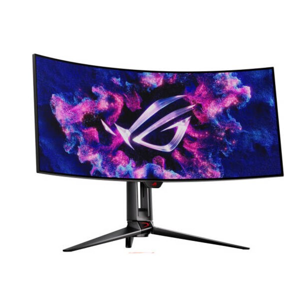 شاشة العاب احترافية ASUS ROG Swift PG34WCDM, مقاس 34 بوصة WOLED,  دقة UWQHD (3440×1440), معدل تحديث 240Hz , زمن استجابة 0.03ms, دعم NVIDIA G-SYNC, منفذ USB-C ب 90W  - أسود