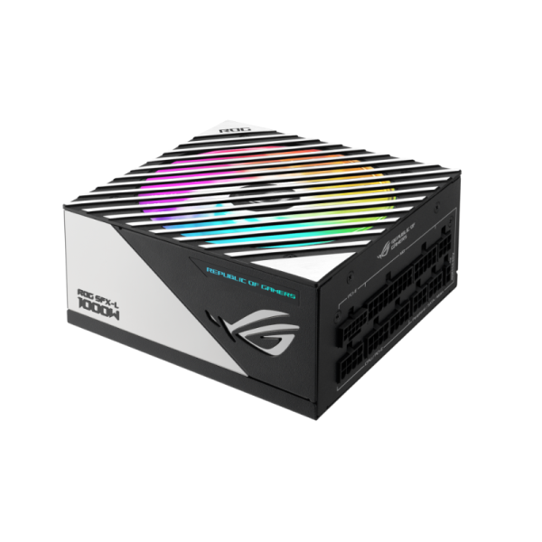 مزود طاقة ASUS ROG Loki 1000 واط – تصميم SFX-L مدمج، كفاءة Platinum، دعم ATX 3.0 وPCIe 5.0، مع إضاءة AURA Sync